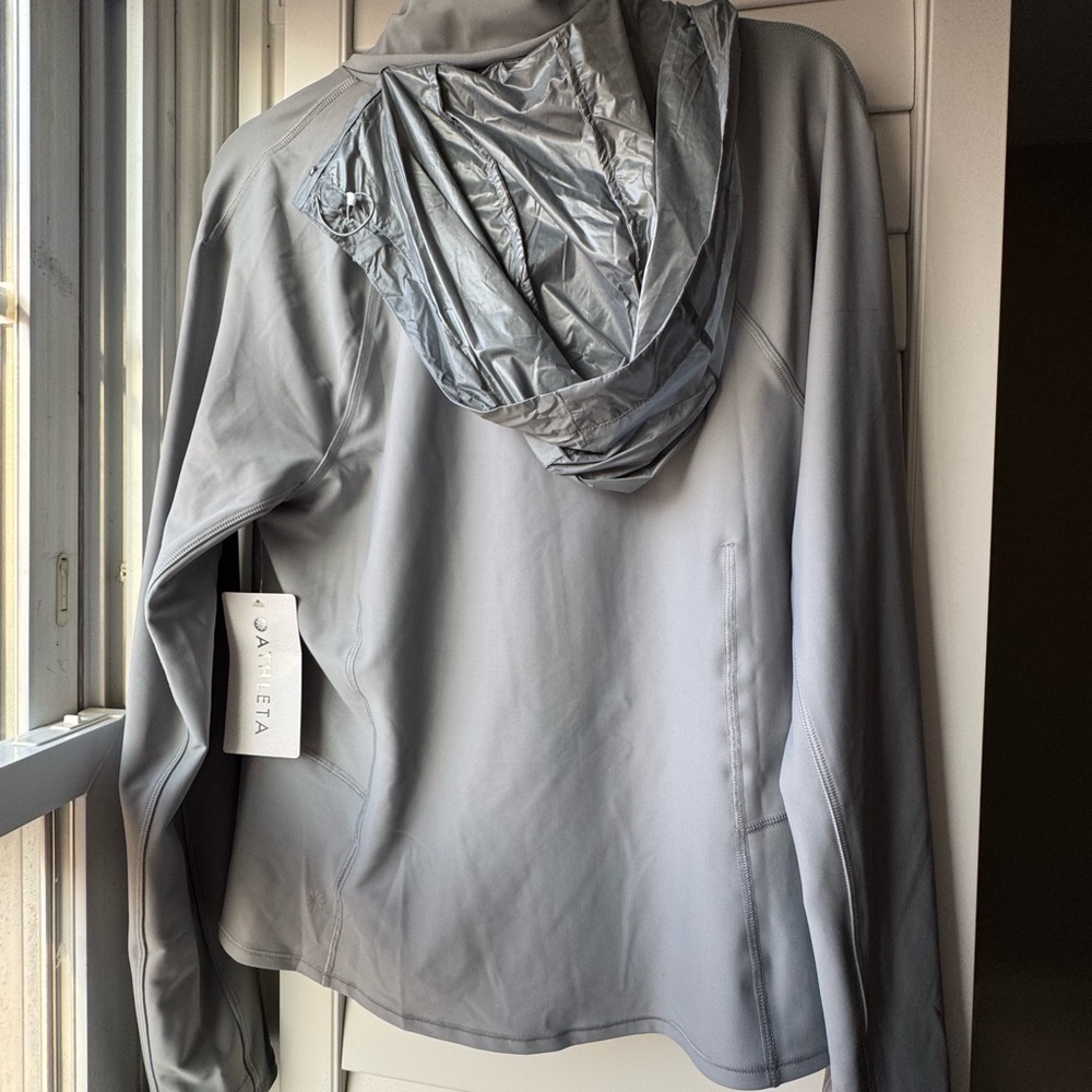 Athleta Silver Interval Jacket Running Cloud Gray… - image 6